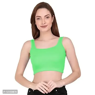 THE BLAZZE 1044 Women's Summer Basic Sexy Strappy Sleeveless Crop Top's(M,Color_11)