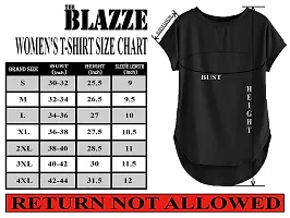 THE BLAZZE 1319 Women's Regular Stylish Up and Down T-Shirts for Women (Medium, Combo_01)-thumb3