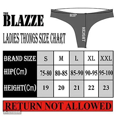 THE BLAZZE Women's Cotton Briefs (Pack of 1) (AS-01_Turquoises Blue_X-Large(38/95cm - chest))-thumb4