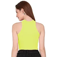 THE BLAZZE 1025 Sexy Women's Tank Tops Bustier Bra Vest Crop Top Bralette Blouse Top for Women (X-Small, Light Yellow)-thumb3