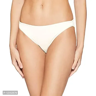 THE BLAZZE 1013 Women's Thong High Rise Sexy Solid G-String Thong Bikini T-String Sexy Lingerie Hipsters Panties Briefs (Small(32/80cm - Chest), White)-thumb0