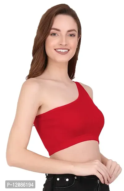 THE BLAZZE 1003 Women's Sleeveless Crop Tops Sexy Strappy Tees (X-Large, Colour_4)