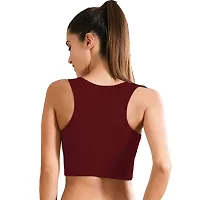 THE BLAZZE Women's Cotton Camisole (AS-88_Maroon_XX-Large)-thumb1