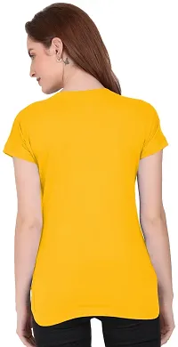 THE BLAZZE 1319 Women's Regular Solid Stylish Up and Down T-Shirts for Women (Small, Colour_02)-thumb2