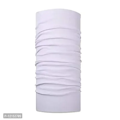 THE BLAZZE 2000 Outdoor Seamless Bandanas Tube,Womens and Mens Headband Headwear Headwrap (White)