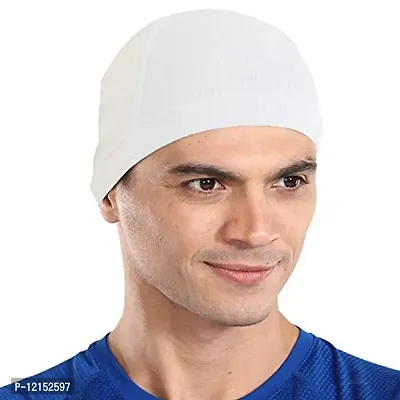 The Blazze Cotton Helmet Cap (Royal Blue Turquoises Blue White Yellow)-thumb4