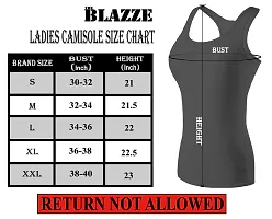 THE BLAZZE Women's Rib Racerback Tank Top (XL, Light Orange)-thumb3