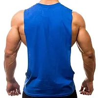 THE BLAZZE 0005 Men's Gym Tank Gym Stringer Gym Tank Stringer Bodybuilding Tank Tops Gym Vest Muscle Tee for Men (X-Large(40?-42""), Royal Blue)-thumb1