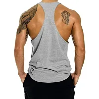 THE BLAZZE Men's Sleeveless T-Shirt Gym Tank Gym Tank Stringer Tank Tops Gym Vest Muscle Tee Gym Vest Vests Men Vest for Men T-Shirt for Men's (Large(38?-40""), C - Gym Grey)-thumb1