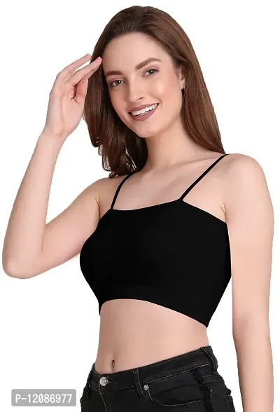 THE BLAZZE 1290 Women's Sleeveless Crop Tops Sexy Strappy Tees(2XL,Color_02)-thumb4