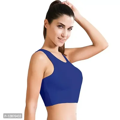 THE BLAZZE Women's Cotton Camisole (AS-88_Royal Blue_X-Large)-thumb3