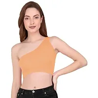 THE BLAZZE Women's Crop Top (QW-14_Black, Green, Light Apricot, Pink, Red, White, Wine Red_2XL)-thumb3