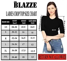 THE BLAZZE 1085 Sexy Women's Elbow Sleeve Tank Crop Tops Bustier Bra Vest Shorts Crop Top Bralette Blouse Top for Women's (X-Large, Army Green)-thumb5