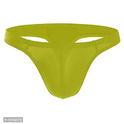 THE BLAZZE 0009 Men's Cotton Spandex Thong (Large(85-90cm), G - Green)-thumb0