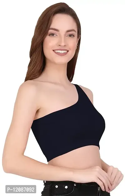 THE BLAZZE 1003 Women's Sleeveless Crop Tops Sexy Strappy Tees (Small, Color_09)