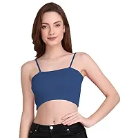 THE BLAZZE 1290 Crop Top for Women (Small, Royal Blue)-thumb4