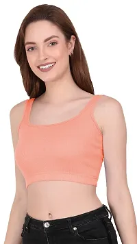 THE BLAZZE 1044 Women's Summer Basic Sexy Strappy Sleeveless Crop Top's(M,Color_06)-thumb2