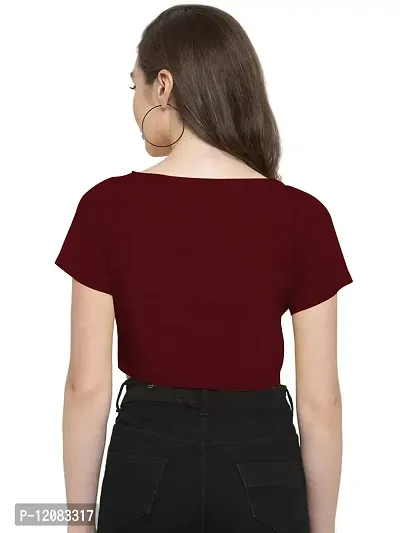 THE BLAZZE 1132 Women's Top (Small, Maroon)-thumb3