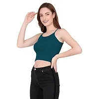 THE BLAZZE 1002 Sexy Women's Sleeveless Tank Crop Tops Bustier Bra Vest Shorts Crop Top Bralette Blouse Top for Women (M, Colour_3)-thumb3