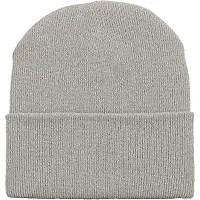 THE BLAZZE 2015 Unisex Winter Cap (Free Size, Grey)-thumb1