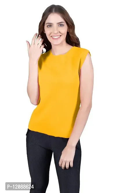 THE BLAZZE 1350 Women's Regular Round Neck Sleeveless T-Shirt for Women