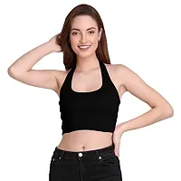 THE BLAZZE 1294 Women's Sexy Cotton Tank Crop Tops Bustier Bra Vest Crop Top Bralette Blouse Top for Womens (X-Small, Colour_1)-thumb2