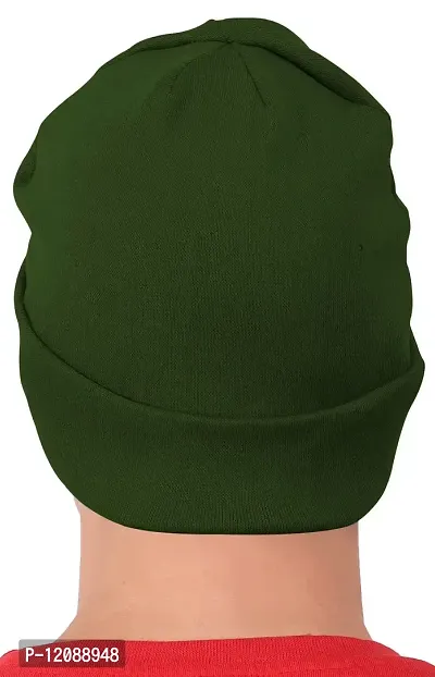 THE BLAZZE 2017 Men's Soft Warm Winter Cap Hats Skull Cap Beanie Cap for Men (Free Size, Colour_5)-thumb2