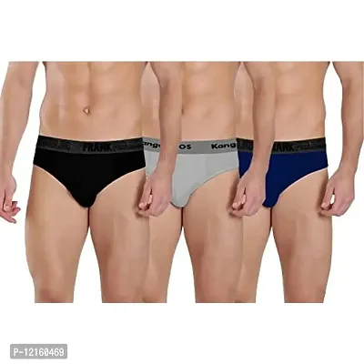 THE BLAZZE 0301 Men's Cotton Briefs (Pack of 3)(2XL,Combo_05)-thumb0