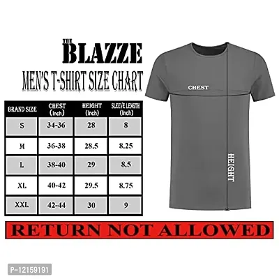 THE BLAZZE 0132 Men's Regular Fit T-Shirt(XL,Color_01)-thumb3