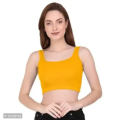 THE BLAZZE 1044 Women's Summer Basic Sexy Strappy Sleeveless Crop Top's(S,Color_03)