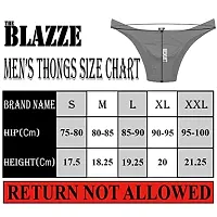 AD2CART A0010 Men's G-String Thong Thongs Sexy Low Mid High Rise Thongs Sexy Underwear Thongs for Men(XL, Beige)-thumb4