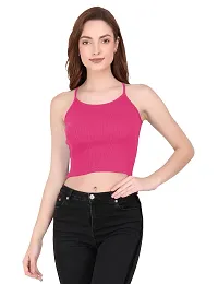 THE BLAZZE 1002 Women's Sleeveless Crop Tops Sexy Strappy Tees-thumb2