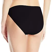 THE BLAZZE Women's Thong High Rise Sexy Solid G-String Thong Bikini T-String Sexy Lingerie Panties Briefs (Small(32""/80cm - Chest), Black)-thumb1