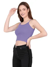 THE BLAZZE 1002 Women's Sleeveless Crop Tops Sexy Strappy Tees-thumb3