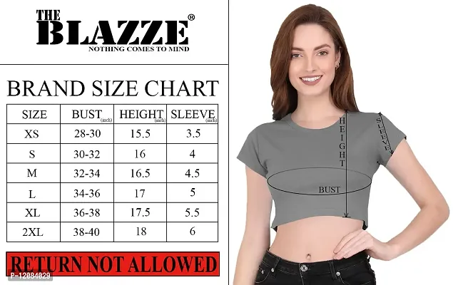 THE BLAZZE C1081 Sexy Women's Cotton Round Neck Cap Sleeve Tank Crop Tops Bustier Bra Vest Crop Top Bralette Readymade Saree Blouse for Women's-thumb5