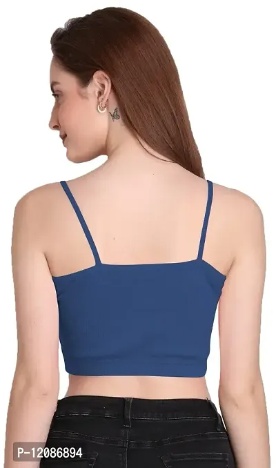 THE BLAZZE 1290 Women's Sleeveless Crop Tops Sexy Strappy Tees(XL,Color_07)-thumb3