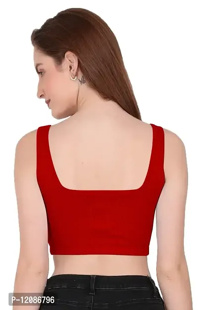 THE BLAZZE 1044 Women's Summer Basic Sexy Strappy Sleeveless Crop Top's (XX-Large, Color_1)-thumb3