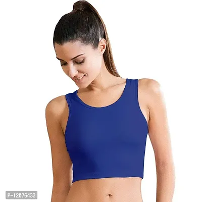 THE BLAZZE Women's Cotton Camisole (AS-88_Royal Blue_X-Large)-thumb0