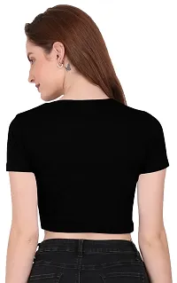 THE BLAZZE 1083 Women's Half Sleeve Tank Crop Tops Bustier Bra Vest Shorts Crop Top Bralette Blouse Top for Women-thumb4