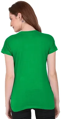 THE BLAZZE 1319 Women's Regular Solid Stylish Up and Down T-Shirts for Women (Small, Colour_02)-thumb1