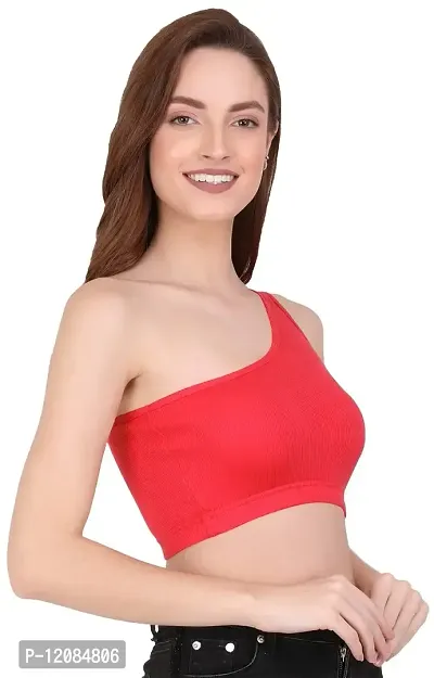 THE BLAZZE Women's Sleeveless Crop Tops Sexy Strappy Tees (X-Large, Coral)