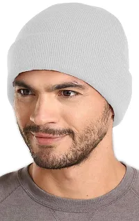 THE BLAZZE 2015 Winter Beanie Cap for Men and Women Pack Of 6 (Pack Of 6, DarkGrey,Grey,White,Pink,Maroon,Navy)-thumb2