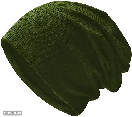 THE BLAZZE 2017 Men's Soft Warm Winter Cap Hats Skull Cap Beanie Cap for Men (Free Size, Colour_5)-thumb0