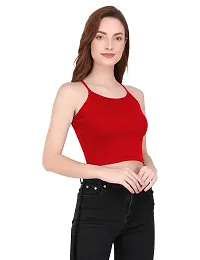 THE BLAZZE 1002 Women's Sleeveless Crop Tops Sexy Strappy Tees-thumb2