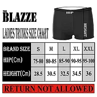 THE BLAZZE Women's Seamless Spandex Boyshort Underskirt Pant Short Leggings (XXL - Pack of 2, Black)-thumb2