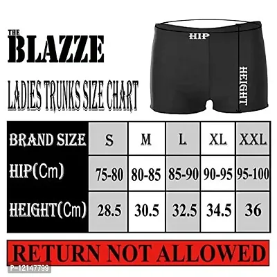 THE BLAZZE Women's Seamless Spandex Boyshort Underskirt Pant Short Leggings (XXL - Pack of 2, Black)-thumb3