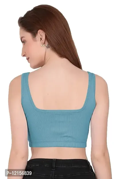 THE BLAZZE Women Cotton Sleeveless Choli-thumb3