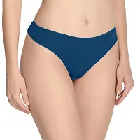 THE BLAZZE Women's Thong Low Rise Sexy Solid G-String Thong Bikini T-String Sexy Lingerie Panties Briefs-thumb1