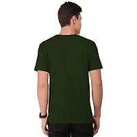 THE BLAZZE 0017 Men's Round Neck Half Sleeve Cotton T-Shirt for Men (X-Large(40?-42""), E - Green)-thumb1