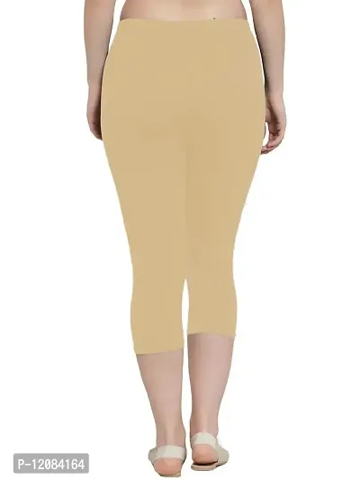Buy THE BLAZZE 1603 Yoga Pants Capri Leggings for Women Workout Leggings  for Womens Yoga Capris (X-Large, Beige) Online In India At Discounted Prices